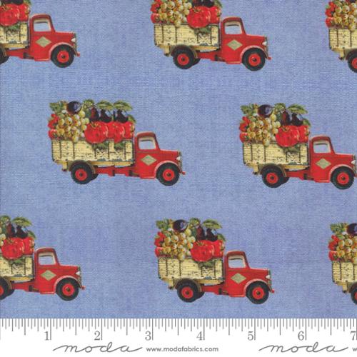 Farm and Garden - Quilting Cotton Fabric - Farm to Market Novelty Truck - Sky