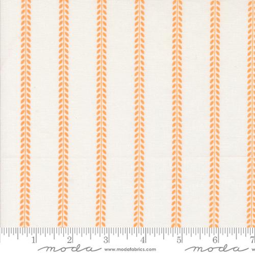 Summertime - Quilting Cotton Fabric - Beach Towel Stripes - Cream Orange