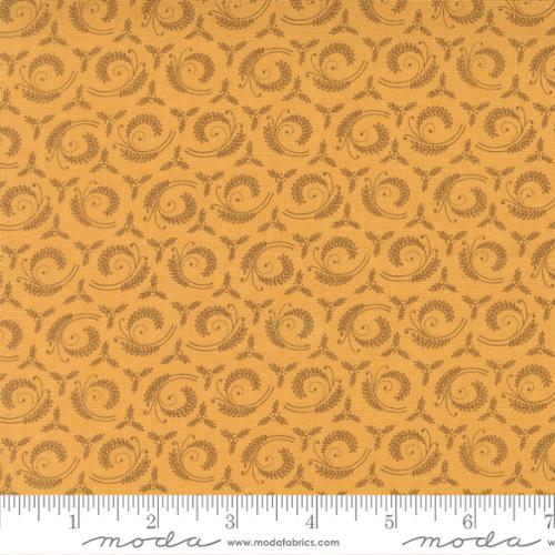 Wild Orchid - Quilting Cotton Fabric - Lady Slipper - Gold