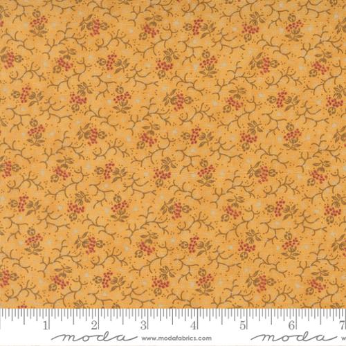 Wild Orchid - Quilting Cotton Fabric - Lady Slipper Floral Misty Dream - Gold