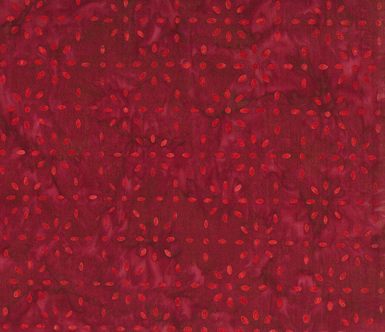 Celebrating 250 Years – Quilting Cotton Fabric – Small Burst – Dark Red