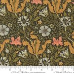 Morris Manor - Quilting Cotton Fabric - Flowers - Ebony
