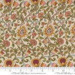 Morris Manor - Quilting Cotton Fabric - Evenlode Floral - Porcelain