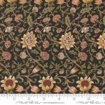 Morris Manor - Quilting Cotton Fabric - Evenlode Floral - Ebony