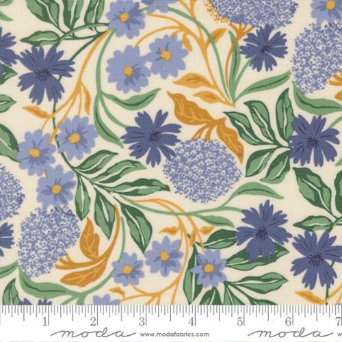 Brookside - Quilting Cotton Fabric - Forage Florals - Cloud