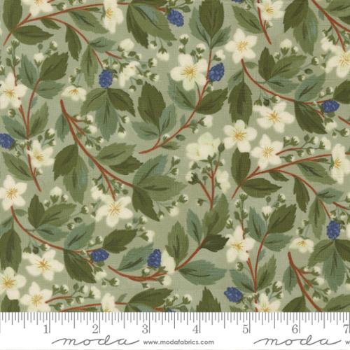 Brookside - Quilting Cotton Fabric - Bramble Florals - Sagebrush