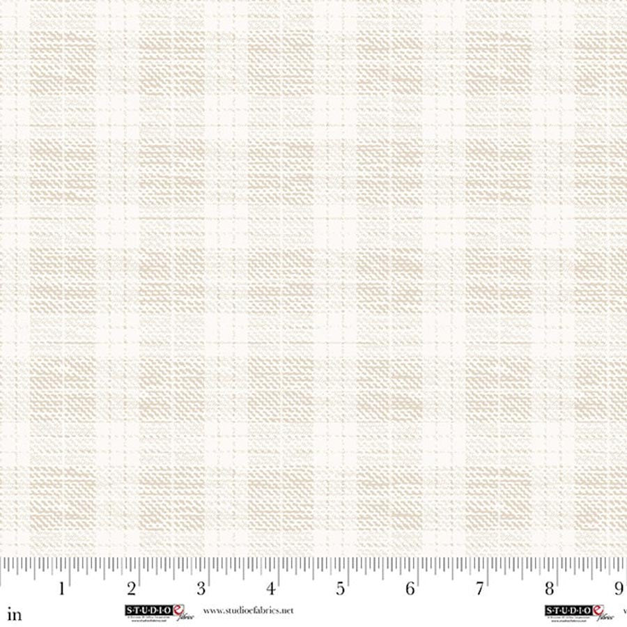 Pieces of America - Quilting Cotton - Plaid - Cream