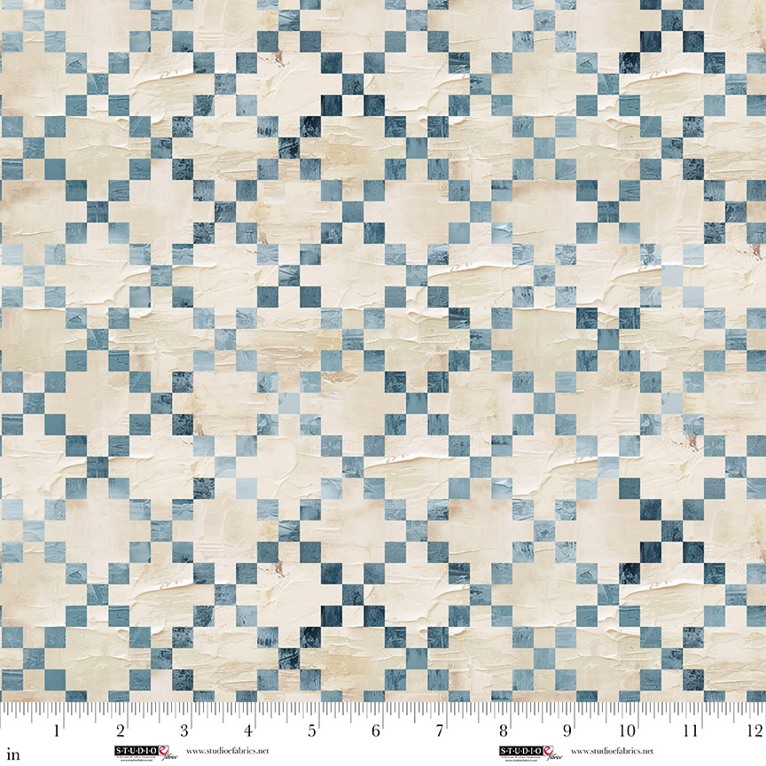 Behind Blue Eyes – Quilting Cotton Fabric – Cream – Cream
