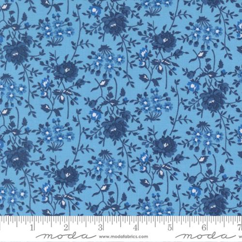 Blueprint - Quilting Cotton Fabric - Bloomsbury Florals - Harbor
