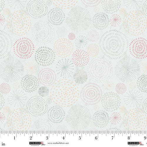 Sweet Child of Mine - Quilting Cotton - Circle Doodles - Pearl