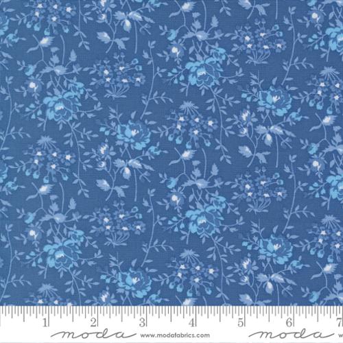 Blueprint - Quilting Cotton Fabric - Bloomsbury Florals - Sea