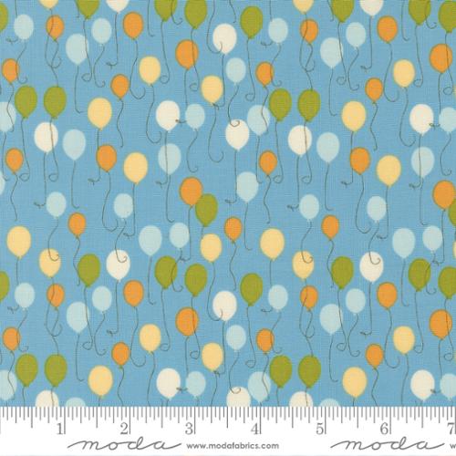 Animal Park Fun - Quilting Cotton - Bluebird