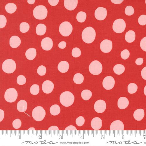 Funny Valentine - Quilting Cotton Fabric - Big Dot Dots - Love