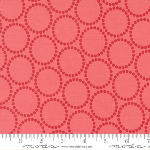 Funny Valentine - Quilting Cotton Fabric - Pearl Bracelet - Coral