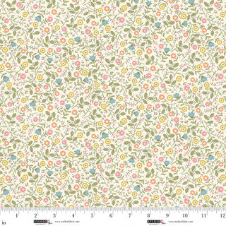 Layla - Quilting Cotton Fabric - Calico - Warm White