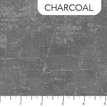 Canvas - Quilting Cotton Fabric - Charcoal
