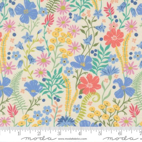 Cannon Beach - Quilting Cotton - Cream - Coastal Blooms Florals