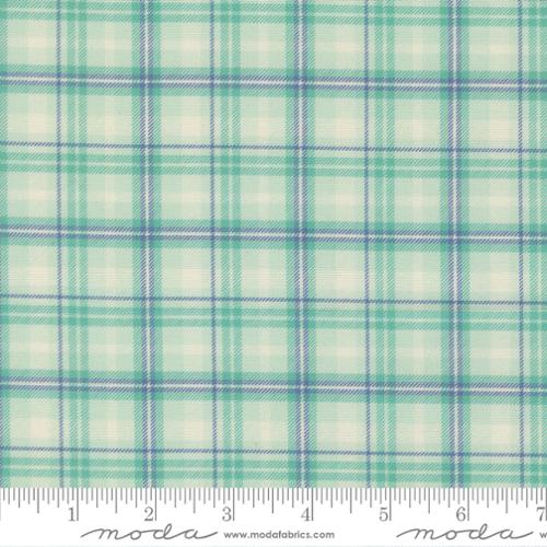 Cannon Beach - Quilting Cotton - Aqua - Plaid Checks and Plaids