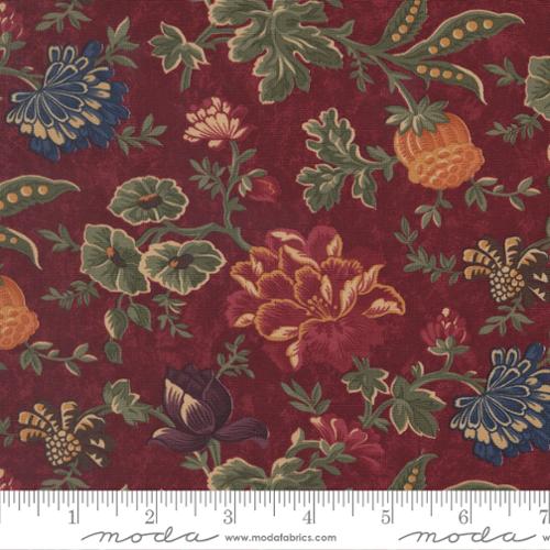 Quail Run - Quilting Cotton Fabric - Meadowland Florals - Brick