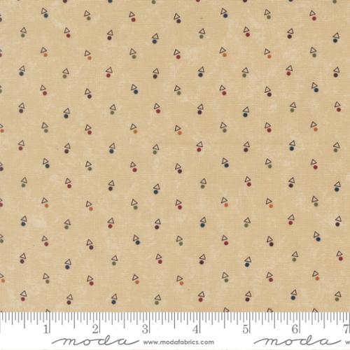 Quail Run - Quilting Cotton Fabric - Triangle Dot Blenders - Tan