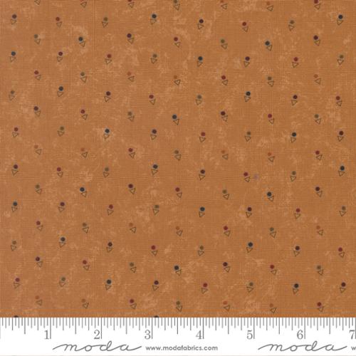 Quail Run - Quilting Cotton Fabric - Triangle Dot Blenders - Amber