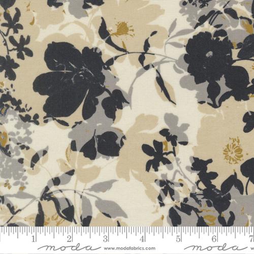 Arabesque - Quilting Cotton - Whisper Florals Abstract - Angel