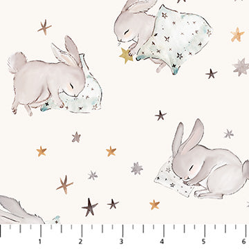 Cotton-Tale – Quilting Cotton Fabric – Nap Time – Cream
