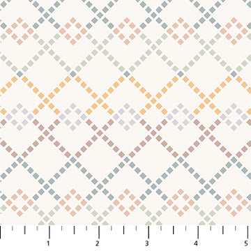 Cotton-Tale – Quilting Cotton Fabric – Diamonds – Cream