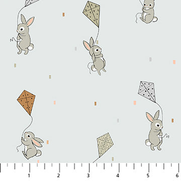 Cotton-Tale – Quilting Cotton Fabric – Kites – Gray