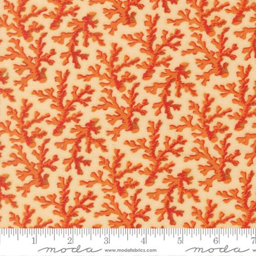 Saltwater - Quilting Cotton Fabric - Coral Me This Novelty - Coral