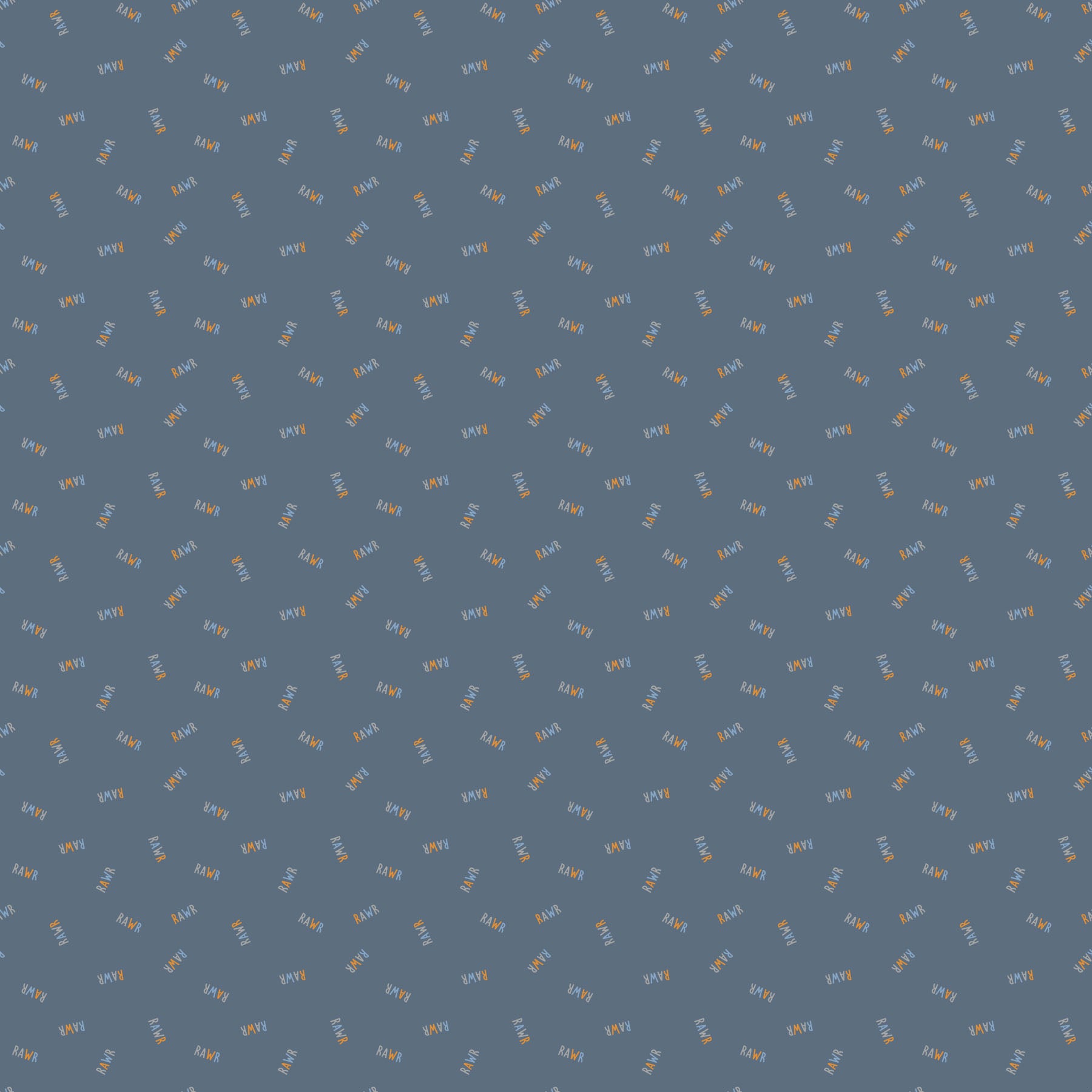 Fossil Folks – Quilting Cotton Fabric – Rawr – Navy