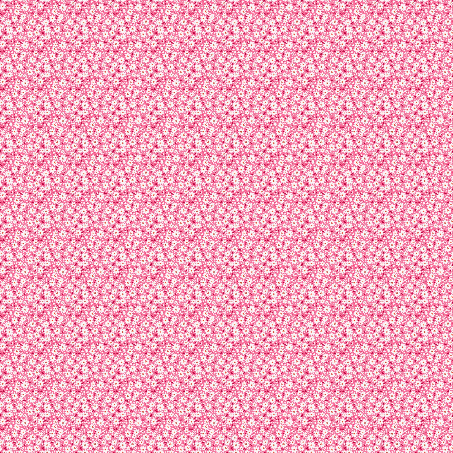 Pocket Posies – Quilting Cotton Fabric – Daisies – Pink