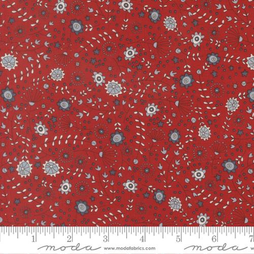 Independence Day - Quilting Cotton - The Meadow Florals - Red