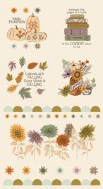 Windfall - Quilting Cotton Fabric Panel - Eggshell