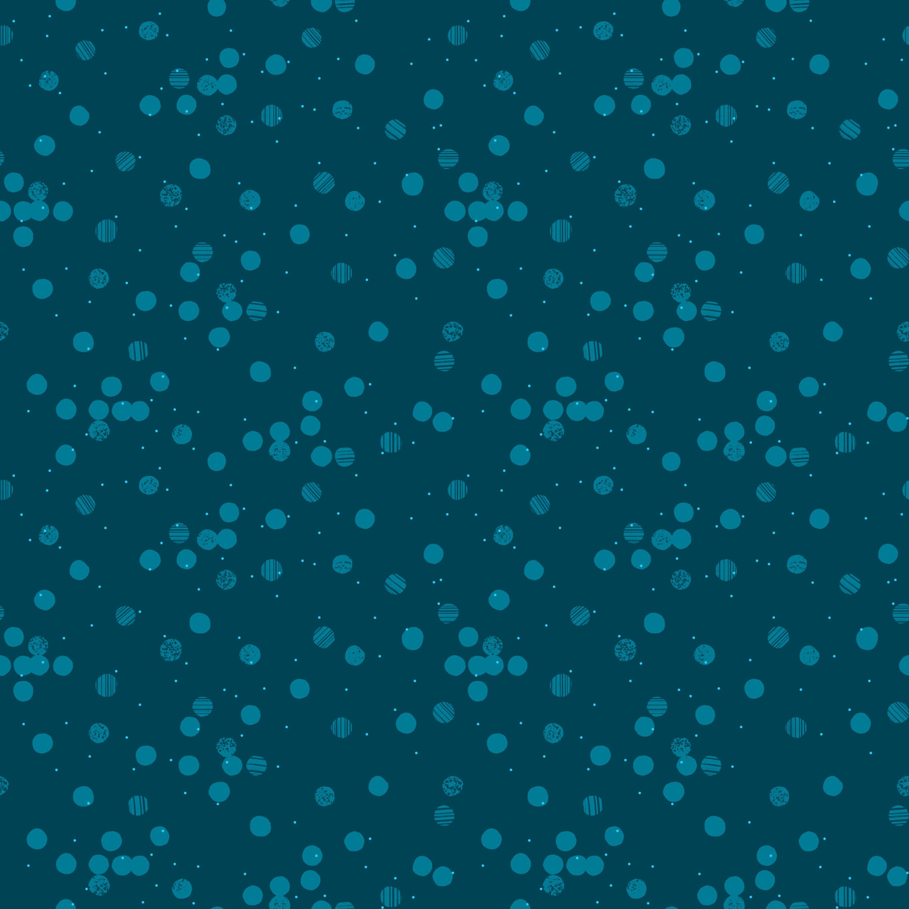 Seasons – Quilting Cotton Fabric – Snow – Teal