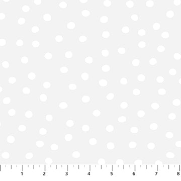 Dovetail - Quilting Cotton Fabric - White Pigment - Snow Ball