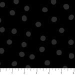 Dusk - Quilting Cotton Fabric - Large Dots - Black