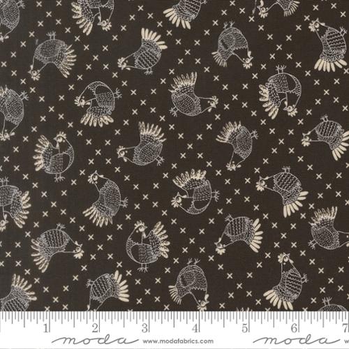The Henhouse - Quilting Cotton - Cross Stitch Chickens - Iron