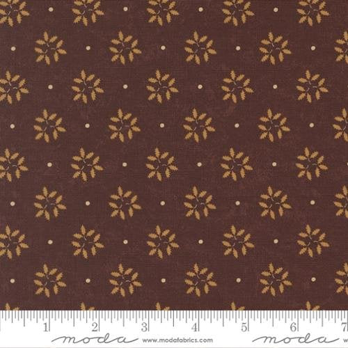 Wheatland - Quilting Cotton Fabric - Leaf Trio Blenders - Mulberry