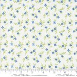 Cali & Co - Quilting Cotton Fabric - Vine And Bud - Cloud Colbalt