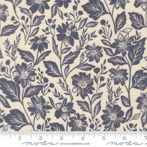 True Love - Quilting Cotton Fabric - Romance Blooms Florals - Cream