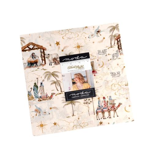 Silent Night - Precut Quilting Cotton Fabric - Layer Cake