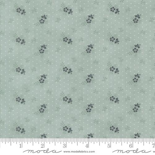 Breathtaking Blues - Quilting Cotton Fabric - Little Flower Small Floral - Sky