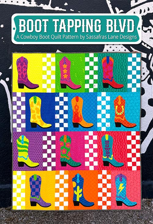 Quilt Pattern - Boot Tapping Blvd - Cowboy Boot Quilt Pattern
