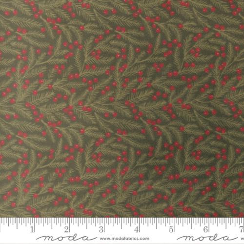 Christmas Eve - Cuddle Fabric - Pine Needles Christmas - Evergreen