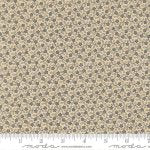 Bluebirds Nest - Quilting Cotton Fabric - Flowering Vine - Tan Blue