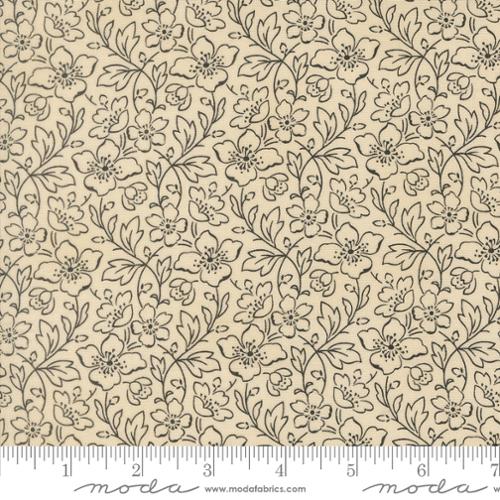 Collections Magnolia - Quilting Cotton Fabric - Everlasting Florals - Black