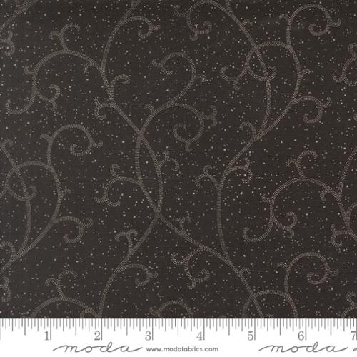 Collections Magnolia - Quilting Cotton Fabric - Midnight Scroll Blenders Scroll - Onyx