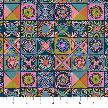Rhapsody - Quilting Cotton Fabric - Cottage Kitchen - Navy