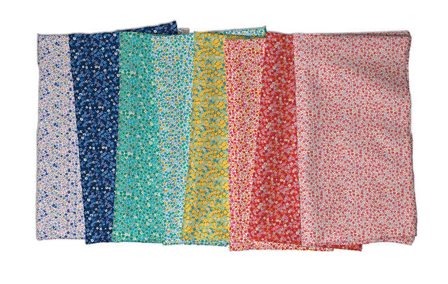 Petite Prints - Quilting Cotton Fabric - Petite Prints - Fat Quarter Bundle - 21 Pieces